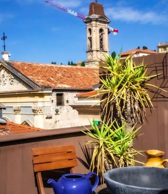 Duplex, Jacuzzi, Terrasse Sur Les Toits Lägenhet Nice Exteriör bild